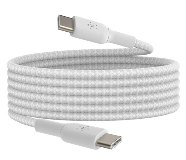 Belkin 2 Kable w oplocie USB-C na USB-C 60W, 2 m, białe - 1330467 - zdjęcie 4